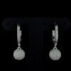 Iced Out Ball Earring Made In 18 / 14 / 10 KT Gold Embellished With Shinny Moissanite Diamonds For The Wedding And Anniversary Gift For Her