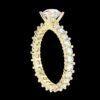Beautiful Round Diamond Ring Made In 18 / 14 / 10KT Gold Embellished With Certified Lab Diamond For The Wedding And Anniversary Gift For Her