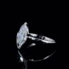 Unique Setting Marquise Diamond Ring Made In 18 / 14 / 10KT Gold Embellished With Certified Lab Diamonds For Anniversary And Wedding Gift