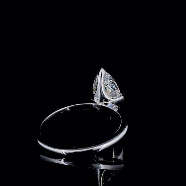 Unique Setting Marquise Diamond Ring Made In 18 / 14 / 10KT Gold Embellished With Certified Lab Diamonds For Anniversary And Wedding Gift