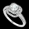 Round Diamond Wedding Ring Made In 18/14/10 KT Gold Embellished With Certified Lab Diamonds For The Anniversary And The Wedding Gift For Her