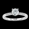 Eternity Elegance Round Diamond Solitaire Ring Made In 18/14/10 KT Gold Studded With Certified Lab Diamonds For Wedding And Anniversary Gift