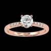 Eternity Elegance Round Diamond Solitaire Ring Made In 18/14/10 KT Gold Studded With Certified Lab Diamonds For Wedding And Anniversary Gift