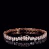 Iced Out Pear Diamond Bracelet Made In 18 / 14 / 10 KT Gold Embellished With Shinny Moissanite Diamond For The Birthday And Anniversary Gift