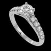 Elegant Round Diamond Wedding Ring Made In 18 / 14 / 10 KT Gold Embellished With Certified Lab Diamonds For The Wedding And Anniversary Gift