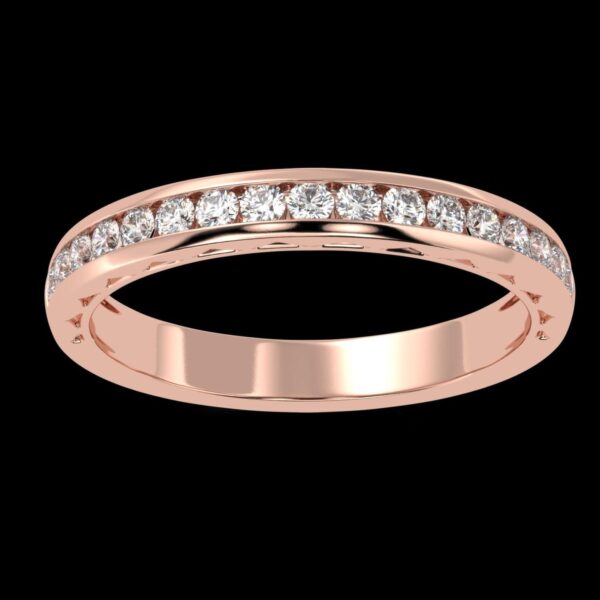 Timeless Spark Engagement Diamond Ring Made In 18 / 14 / 10 KT Gold Studded With Certified Lab Diamonds For Wedding And Anniversary Gift