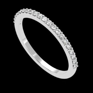 Round Diamond Wedding Ring Made In 18 / 14 / 10 KT Gold Embellished With Certified Lab Diamonds For The Wedding And Anniversary Gift For Her