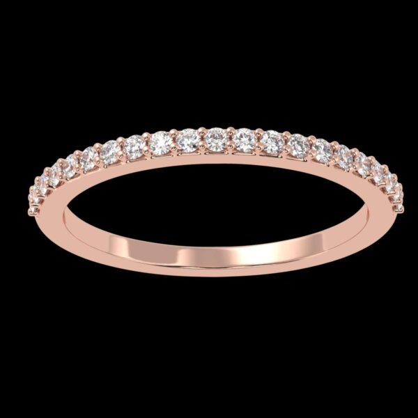 Round Diamond Wedding Ring Made In 18 / 14 / 10 KT Gold Embellished With Certified Lab Diamonds For The Wedding And Anniversary Gift For Her