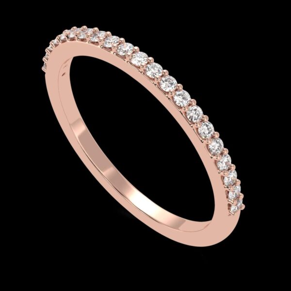 Round Diamond Wedding Ring Made In 18 / 14 / 10 KT Gold Embellished With Certified Lab Diamonds For The Wedding And Anniversary Gift For Her