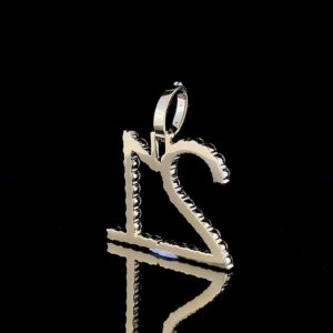 Iced Out Any Double Digit Number Pendant Made In 18 / 14 / 10 KT Gold Embellished With Shinny Moissanite Diamonds For The Birthday Gift