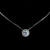 Round Solitaire Diamond Pendant Made In 18 / 14 / 10 KT Gold Embellished With Certified Lab Diamonds For The Birthday And Anniversary Gift