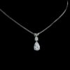 Beautiful Pear Diamond Pendant Made In 18 / 14 / 10 KT Gold Embellished With Certified Lab Diamond For Birthday And Anniversary Gift For Her