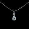 Beautiful Pear Diamond Pendant Made In 18 / 14 / 10 KT Gold Embellished With Certified Lab Diamond For Birthday And Anniversary Gift For Her