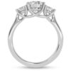Three Stone Elegant Diamond Ring Made In 18 / 14 / 10 KT Gold Embellished With Certified Lab Diamonds For The Wedding And Anniversary Gift