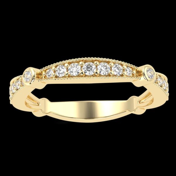 Unique Style Round Diamond Ring Made In 18 / 14 / 10 KT Gold Embellished With Certified Lab Diamonds For The Wedding And Engagement Ring