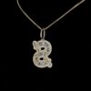 Any Initial Letter And Dual Letter Pendant Made In 18 / 14 / 10 KT Gold Embellished With Certified Lab Diamonds For The Birthday Gift