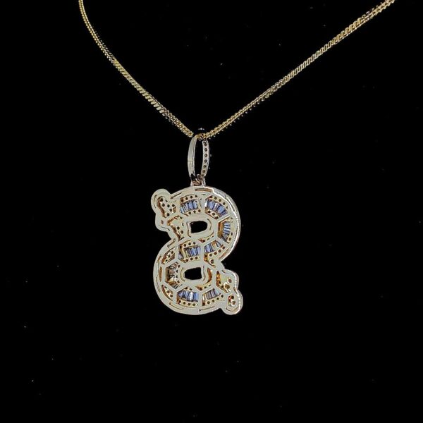 Any Initial Letter And Dual Letter Pendant Made In 18 / 14 / 10 KT Gold Embellished With Certified Lab Diamonds For The Birthday Gift