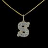 Any Initial Letter And Dual Letter Pendant Made In 18 / 14 / 10 KT Gold Embellished With Certified Lab Diamonds For The Birthday Gift