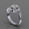 Eternity Elegance Round Diamond Ring Made In 18/14/10KT Gold Studded With Certified Lab Diamond For The Wedding And Anniversary Gift For Her