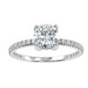 Beautiful Solitaire Wedding Diamond Ring Made In 18 / 14 / 10 KT Gold Embellished With Certified Lab Diamonds For The Anniversary Gift