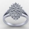 Unique Style Round Diamond Ring Made In 18 / 14 / 10 KT Gold Embellished With Certified Lab Diamonds For The Anniversary And Birthday Gift