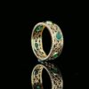 Luxury Unisex Diamond Ring Made In 18 / 14 / 10 KT Gold Embellished With Certified Diamonds For The Birthday And Anniversary Gift