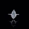 Unique Setting Marquise Diamond Ring Made In 18 / 14 / 10KT Gold Embellished With Shinny Moissanite Diamond For Anniversary And Wedding Gift