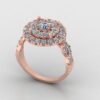 Beautiful Round Diamond Ring Made In 18 / 14 / 10KT Gold Embellished With Certified Lab Diamond For The Wedding And Anniversary Gift For Her