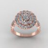 Beautiful Round Diamond Ring Made In 18 / 14 / 10KT Gold Embellished With Certified Lab Diamond For The Wedding And Anniversary Gift For Her