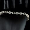 Iced Out Unisex Bracelet Made In 18 / 14 / 10 KT Gold Studded With Shinny Moissanite Diamonds For The Birthday And Anniversary Gift For Her