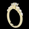Unique Style Round Diamond Ring Made In 18 / 14 / 10KT Gold Embellished With Certified Lab Diamond For Wedding And Anniversary Gift For Her