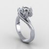Round Solitaire Diamond Ring Made In 18 / 14 / 10 KT Gold Embellished With Certified Lab Diamonds For The Wedding And Anniversary Gift