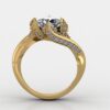 Round Solitaire Diamond Ring Made In 18 / 14 / 10 KT Gold Embellished With Certified Lab Diamonds For The Wedding And Anniversary Gift