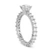 Beautiful Round Diamond Ring Made In 18 / 14 / 10KT Gold Embellished With Certified Lab Diamond For The Wedding And Anniversary Gift For Her