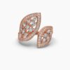 Beautiful Wedding Diamond Ring Made In 18 / 14 / 10 KT Gold Embellished With Certified Lab Diamonds For The Wedding And Anniversary Gift