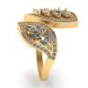 Beautiful Wedding Diamond Ring Made In 18 / 14 / 10 KT Gold Embellished With Certified Lab Diamonds For The Wedding And Anniversary Gift
