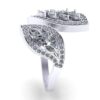 Beautiful Wedding Diamond Ring Made In 18 / 14 / 10 KT Gold Embellished With Certified Lab Diamonds For The Wedding And Anniversary Gift