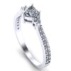 Heart Solitaire Diamond Ring Made In 18 / 14 / 10 KT Gold Studded With Certified Lab Diamonds For The Wedding And Anniversary Gift For Her