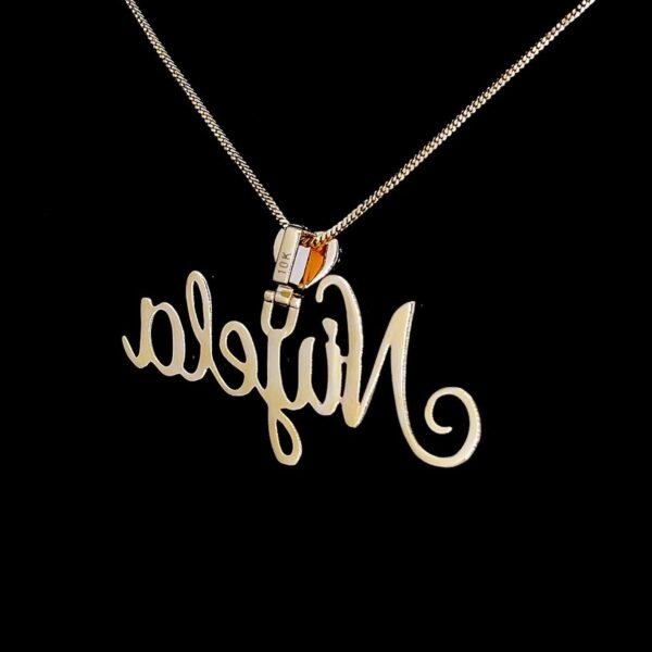Iced Out Any Name Pendant Made In 925 Sterling Silver Studded With Shinny Moissanite Diamonds For The Birthday And Anniversary Gift For Her