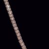 Iced Out Baguette Chain Made In 925 Sterling Silver Embellished With Shinny Moissanite Diamond For The Birthday And Anniversary Gift For Her