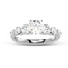 Unique Style Round Diamond Ring Made In 18/14/10 KT Gold Embellished With Certified Lab Diamond For The Wedding And Anniversary Gift For Her