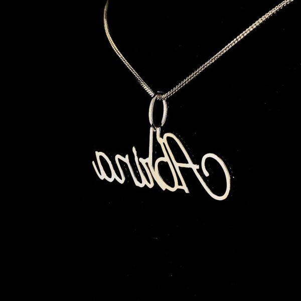Iced Out Any Name Pendant Made In 14 / 10 KT Gold Embellished With Shinny Moissanite Diamonds For The Birthday And Anniversary Gift For Her