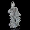 Iced Out Snake Design B Letter Pendant Made In 925Sterling Silver Studded With VVS Moissanite Diamond For The Birthday Gift , Unisex Pendant