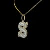 Any Initial Letter And Dual Letter Pendant Made In 18 / 14 / 10 KT Gold Embellished With Certified Lab Diamonds For The Birthday Gift