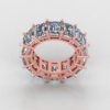 Beautiful Emerald Diamond Ring Made In 18 / 14 / 10 KT Gold Embellished With Certified Lab Diamonds For The Wedding And Anniversary Gift