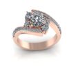Eternity Elegance Round Diamond Ring Made In 18/14/10KT Gold Studded With Certified Lab Diamond For The Wedding And Anniversary Gift For Her