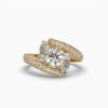 Eternity Elegance Round Diamond Ring Made In 18/14/10KT Gold Studded With Certified Lab Diamond For The Wedding And Anniversary Gift For Her