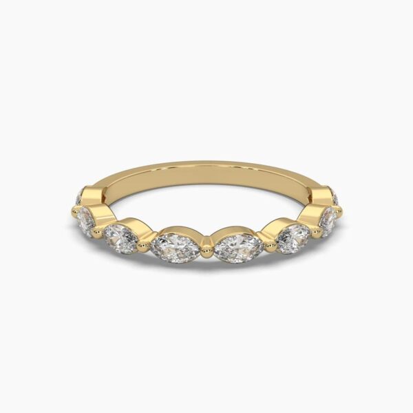 Beautiful Marquise Diamond Ring Made In 18 / 14/ 10 KT Gold Studded With Certified Lab Diamonds For The Valentine And Love Gift For Her