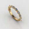 Beautiful Marquise Diamond Ring Made In 18 / 14/ 10 KT Gold Studded With Certified Lab Diamonds For The Valentine And Love Gift For Her