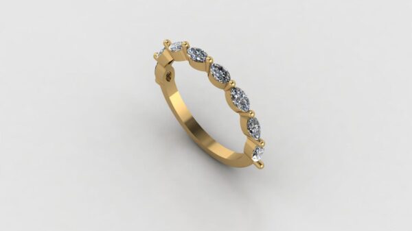 Beautiful Marquise Diamond Ring Made In 18 / 14/ 10 KT Gold Studded With Certified Lab Diamonds For The Valentine And Love Gift For Her